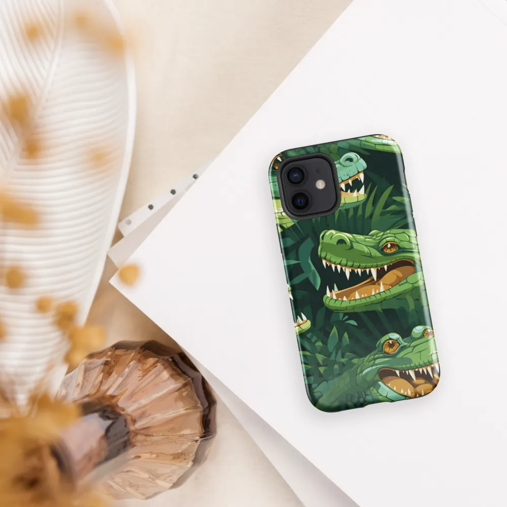 Fierce Crocodilian Medley | Phone Case |  12 | Tough Case | Glossy