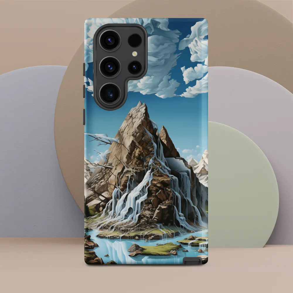 Majestic Cascade: A Mountain Masterpiece