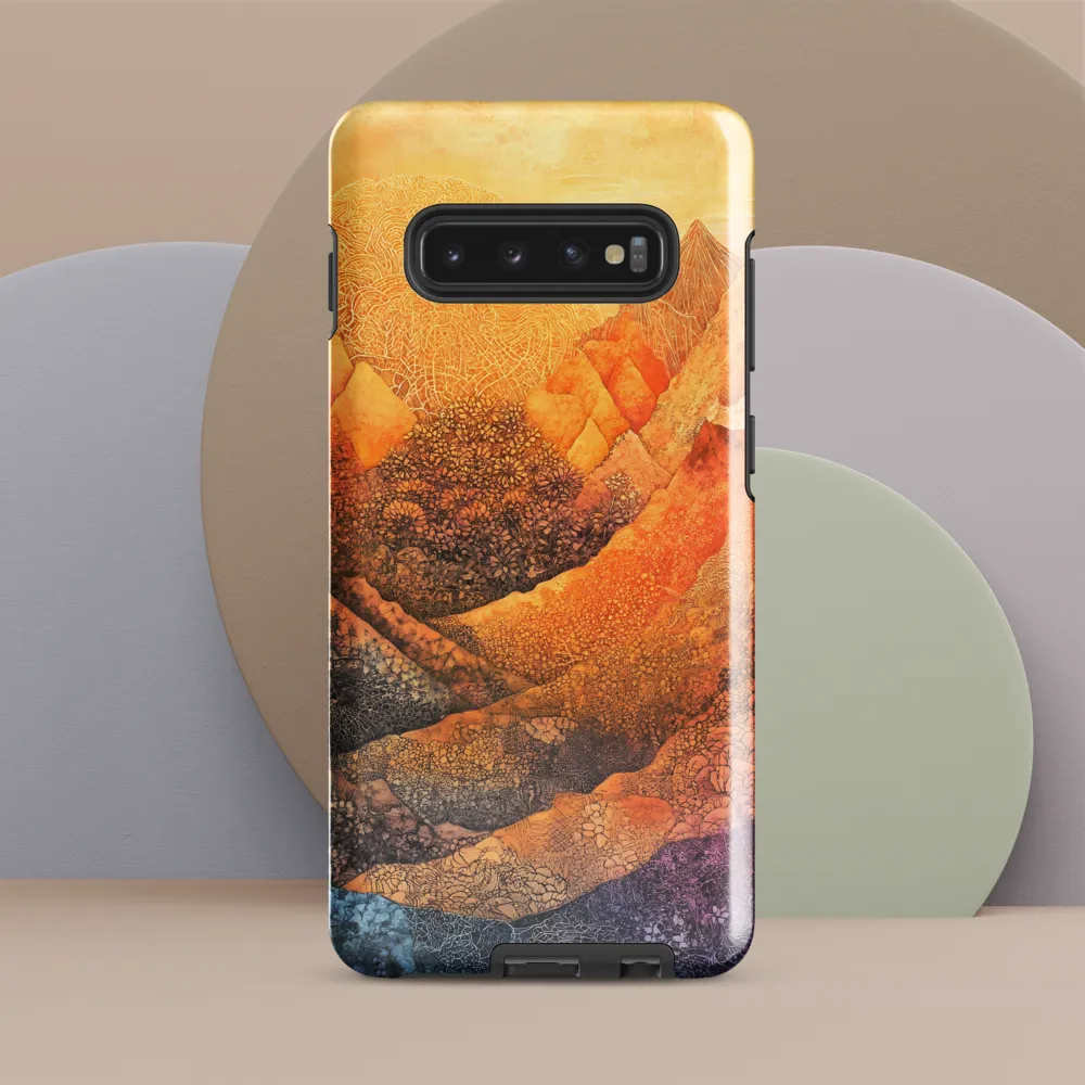 Serene Peaks of Color | Phone Case |  S10 Plus | Tough Case | Glossy