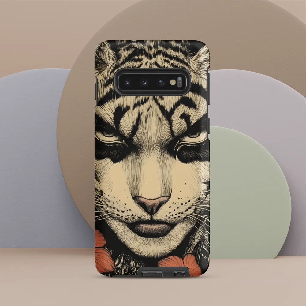 Feline Majesty: The Human-Leopard Connection | Phone Case |  S10 | Tough Case | Matte