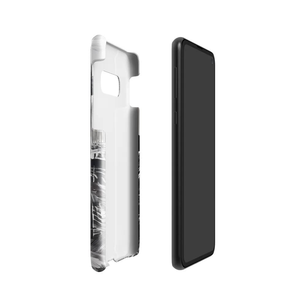 Urban Rhythm in Black and White | Phone Case |  S10e | Snap Case | Glossy