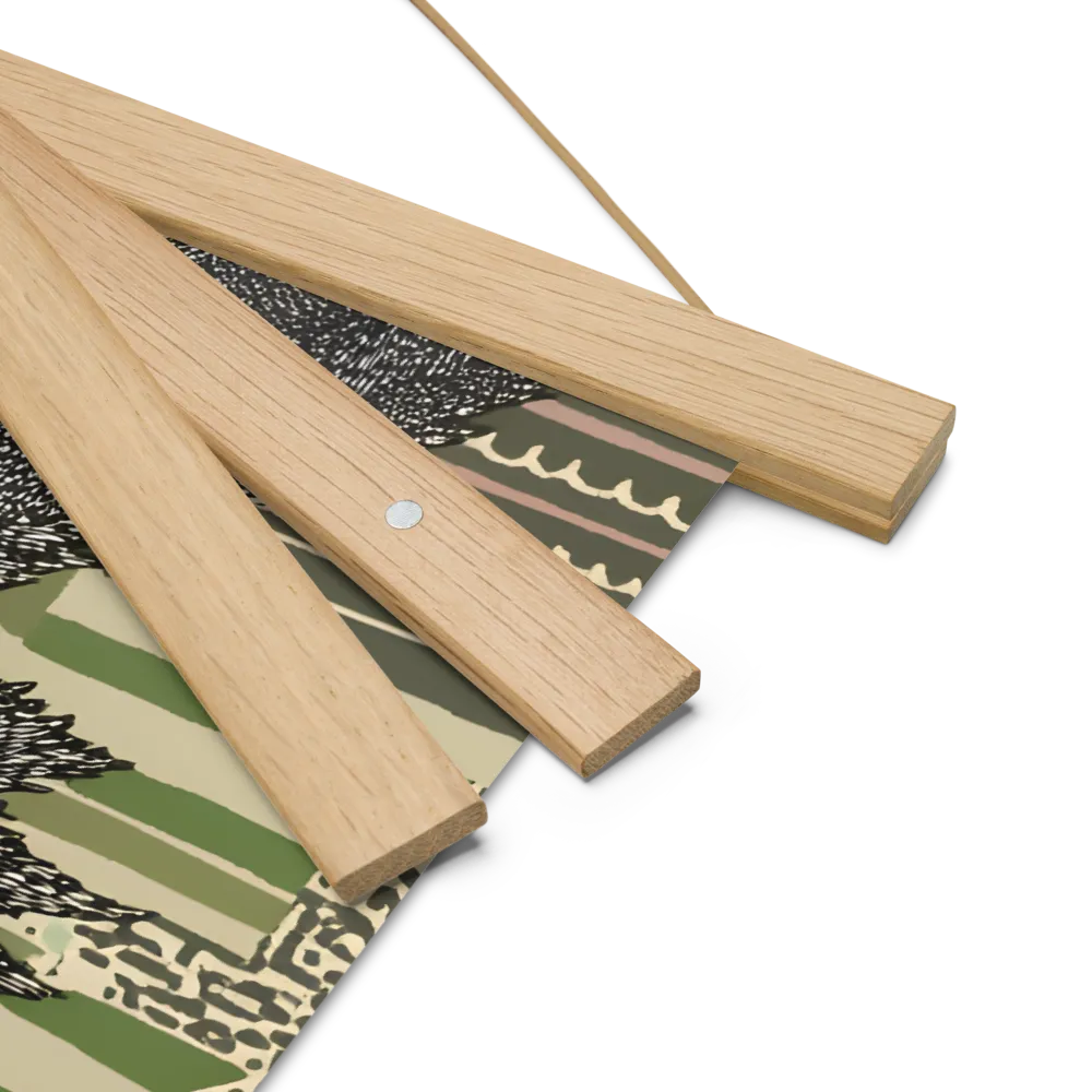Reflections of the Forest | Poster With Oak Wood Hanger | 14″×14″