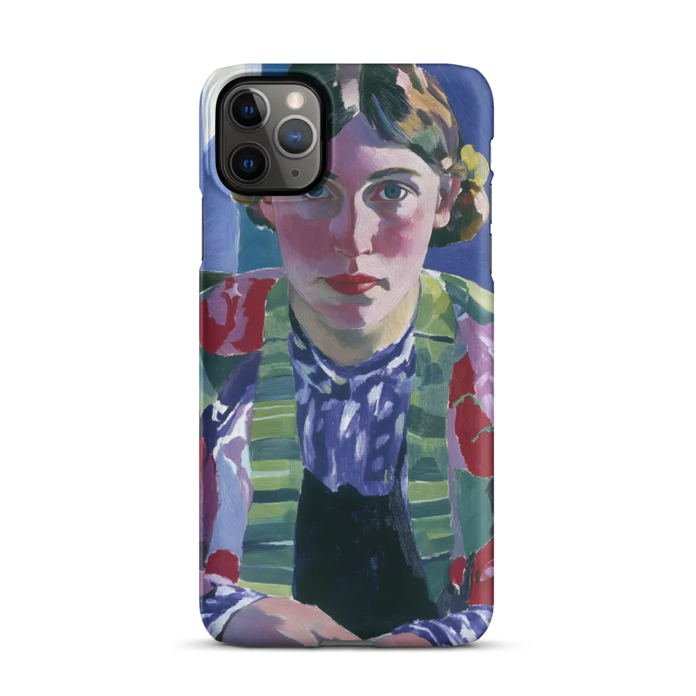 Vibrant Gaze: A Modernist Portrait