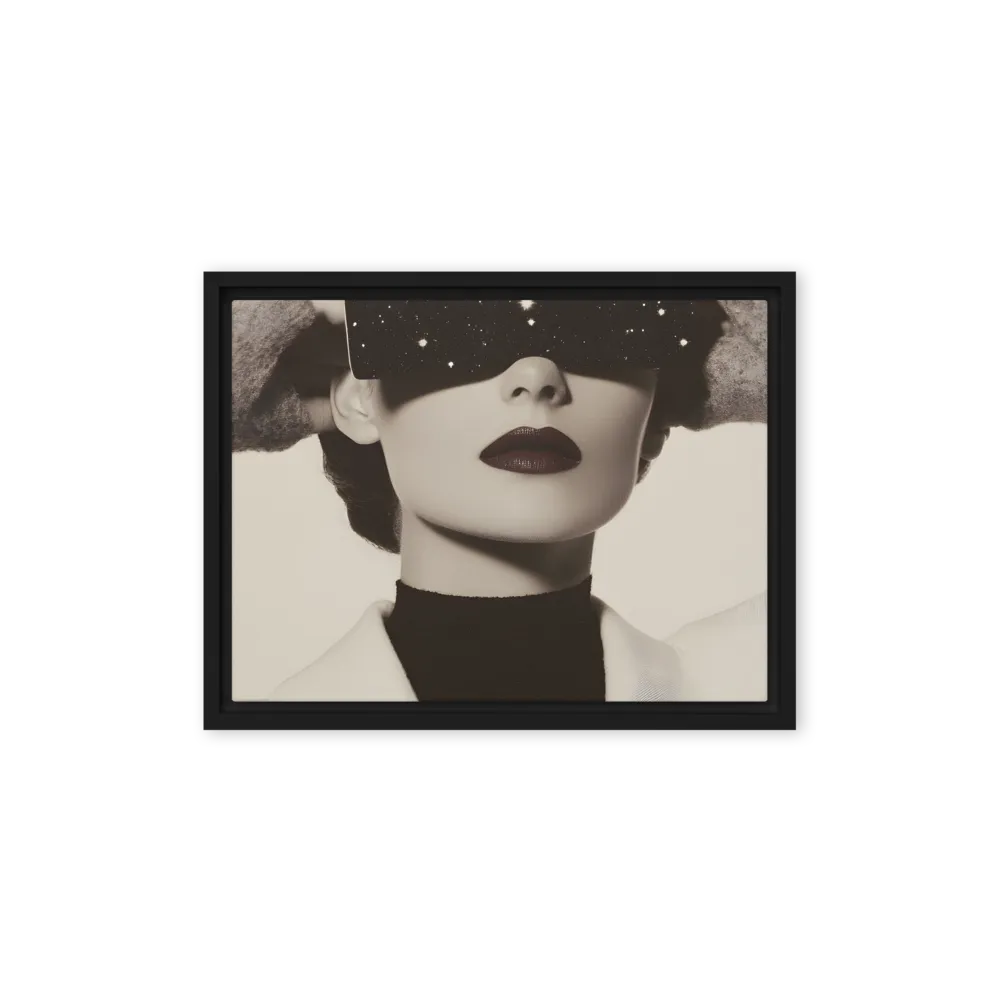 Celestial Elegance | Canvas with Black Frame | 12″×16″