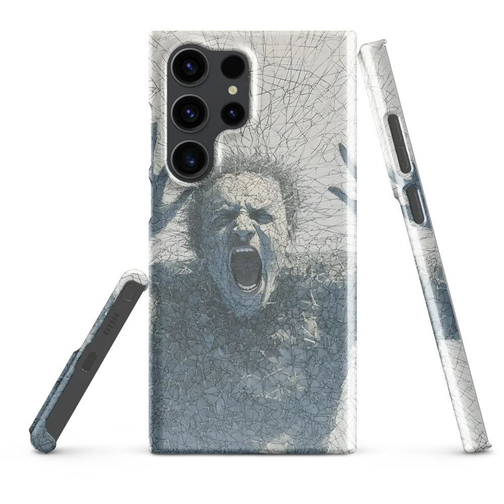 Breaking Free: An Expression of Anguish | Phone Case |  S23 Ultra | Snap Case | Glossy
