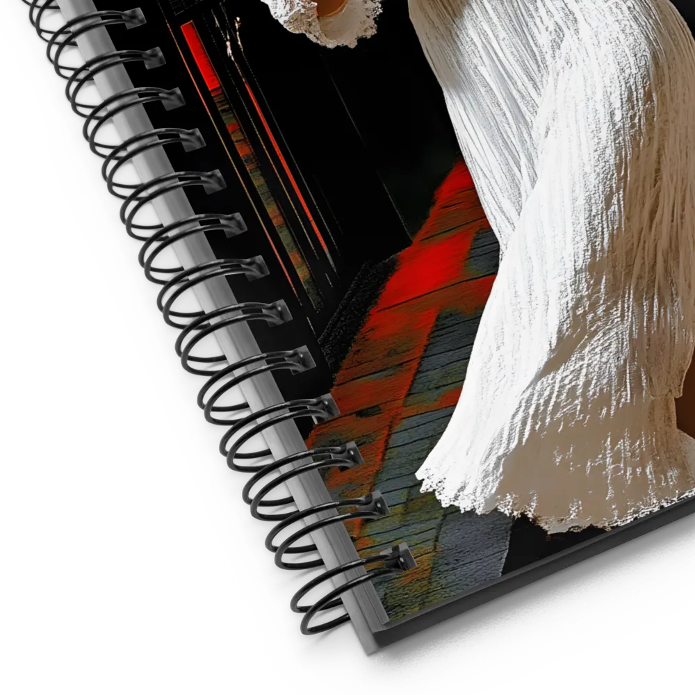 Elegance in White | Spiral Notebook