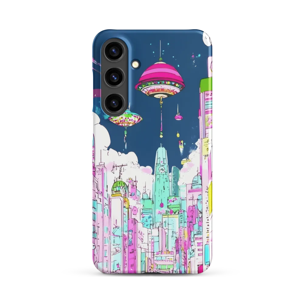 Futuristic Cityscape with Floating Structures