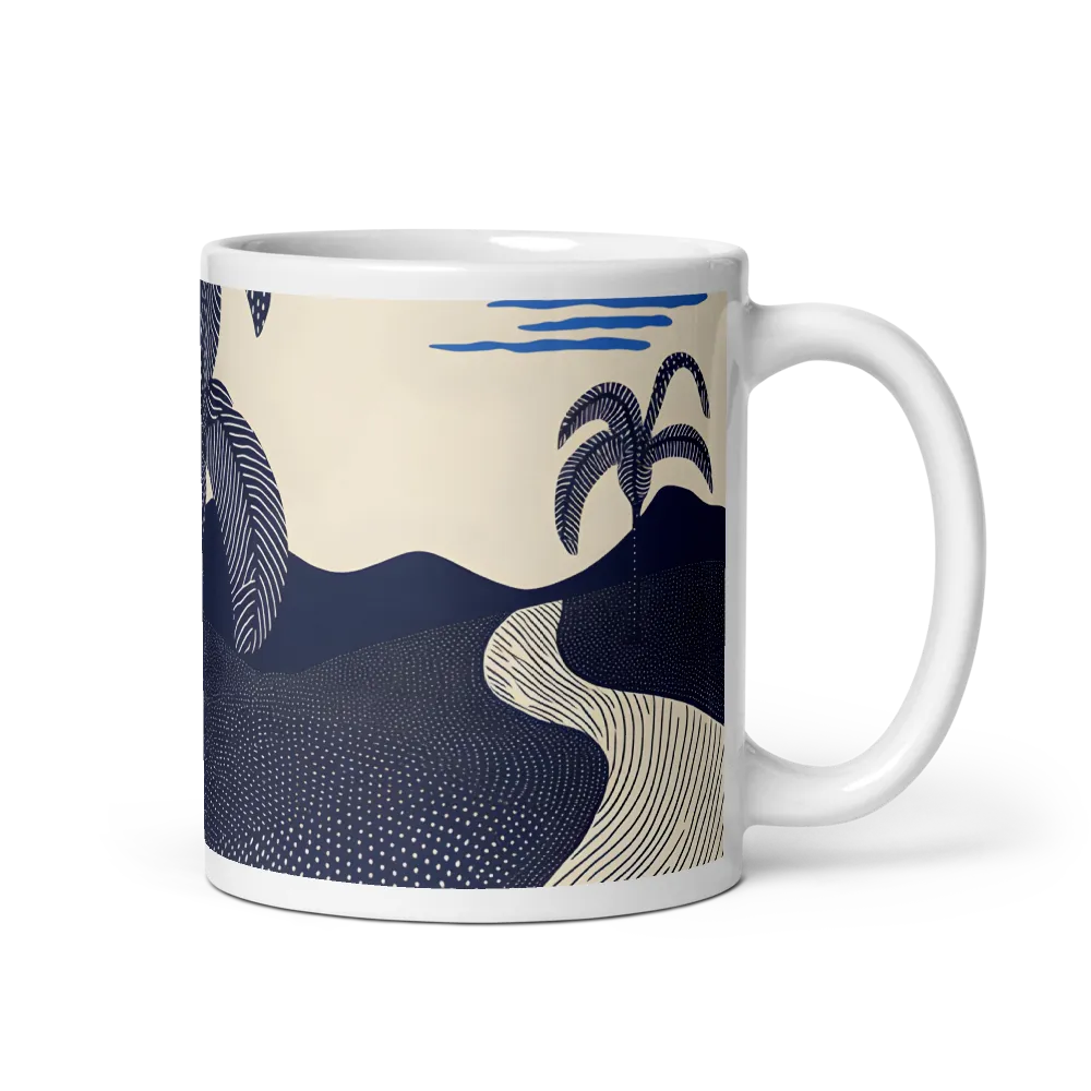 Tranquil Sunset in Modern Minimalism | Mug with White inside | 11 oz