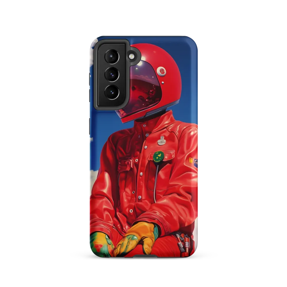 Astronaut in Crimson