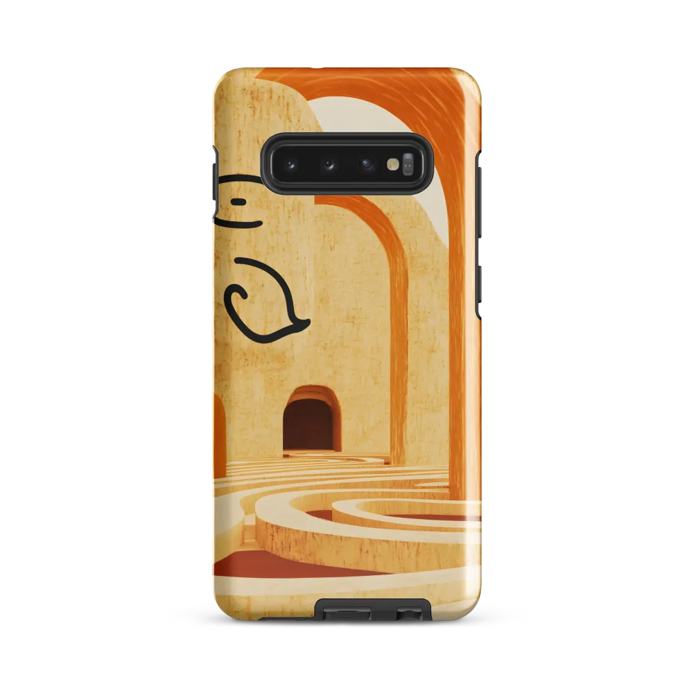 Whimsical Arches in a Beige Dreamscape | Phone Case |  S10 Plus | Tough Case | Glossy