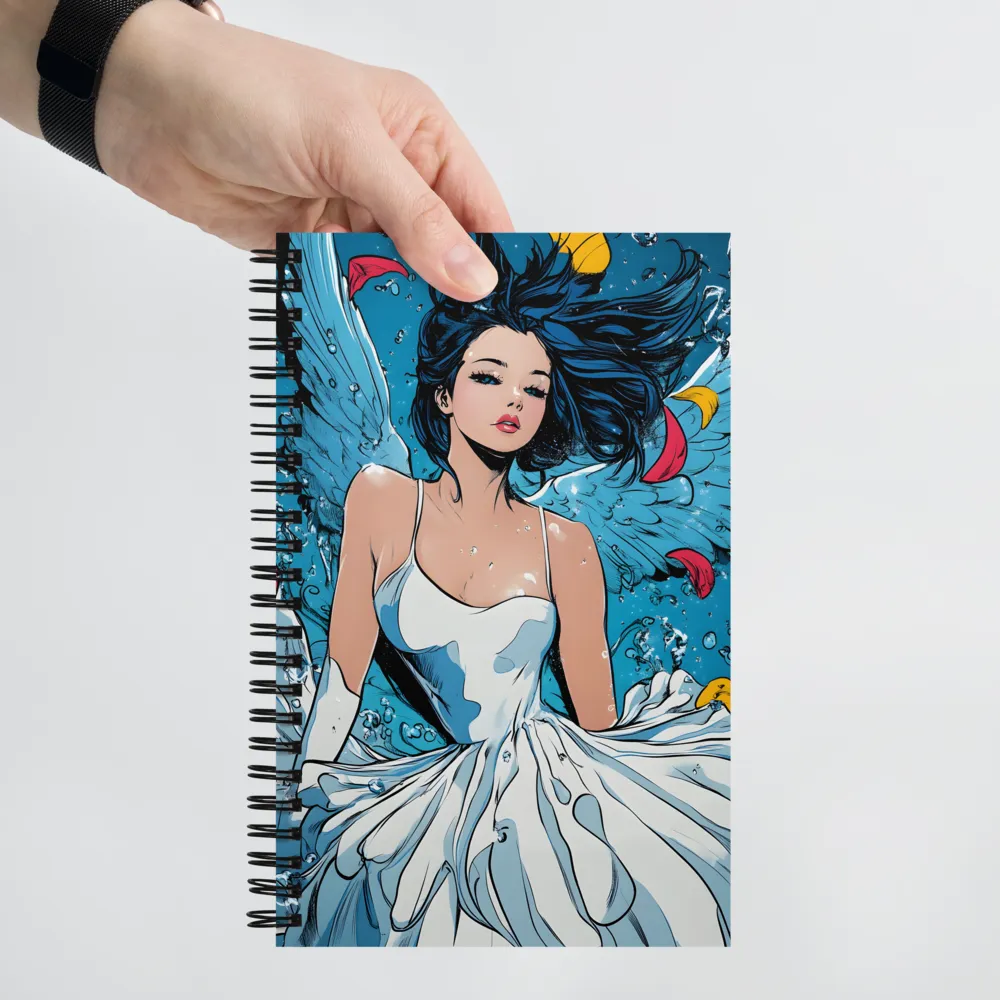 Ethereal Elegance Underwater | Spiral Notebook