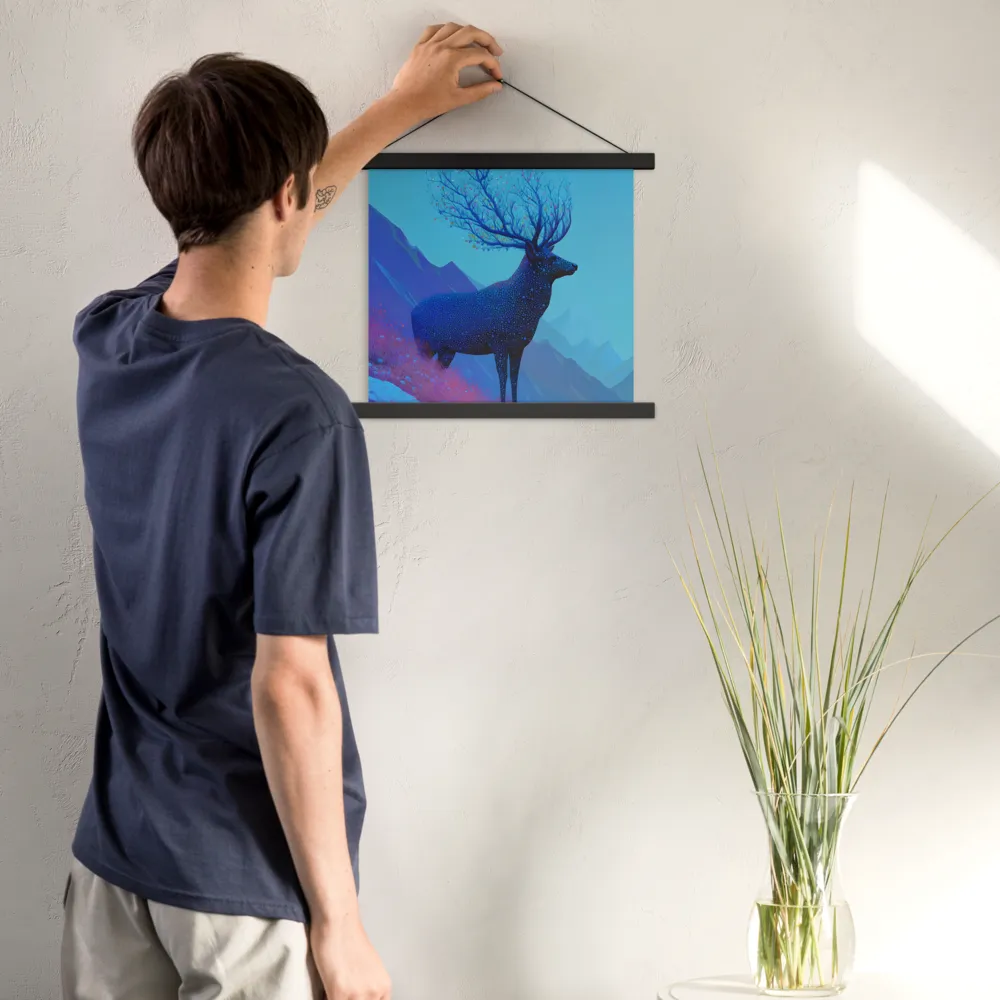 Ethereal Harmony | Poster With Black Wood Hanger | 14″×14″