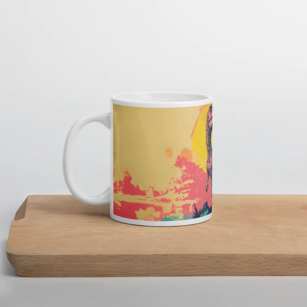 Majestic Dinosaur at Sunrise | Mugs | Multiple Sizes & Colors