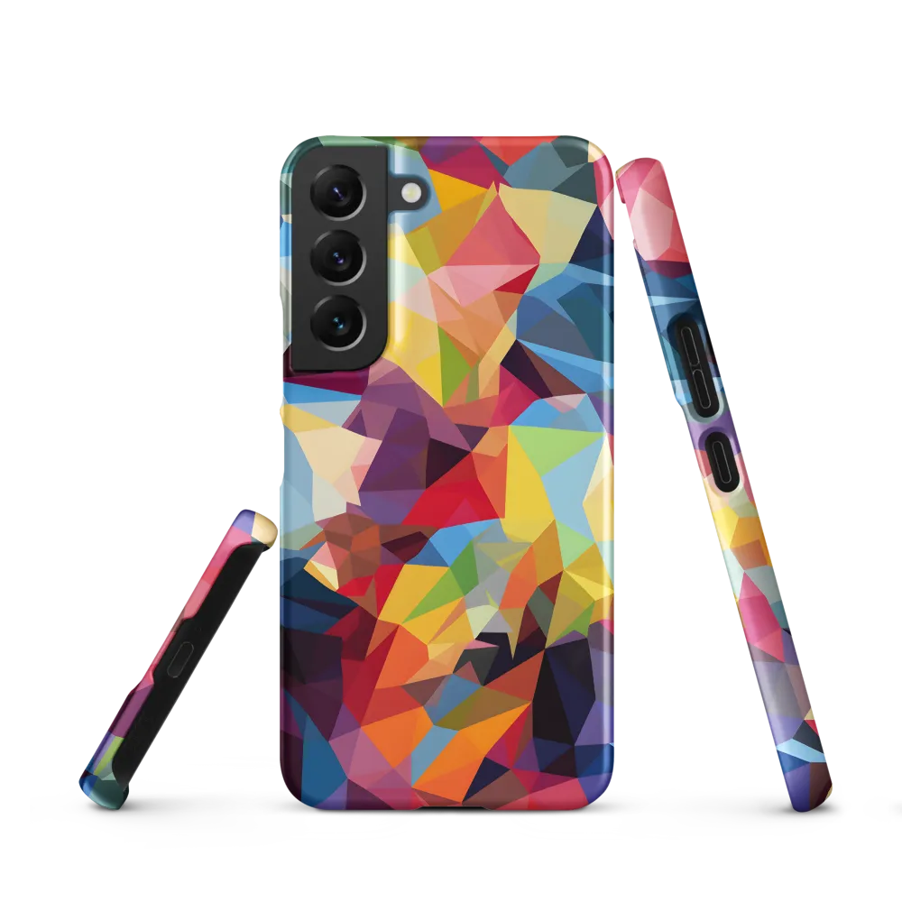 Playful Geometry: The Bear's Face | Phone Case |  S22 | Snap Case | Matte