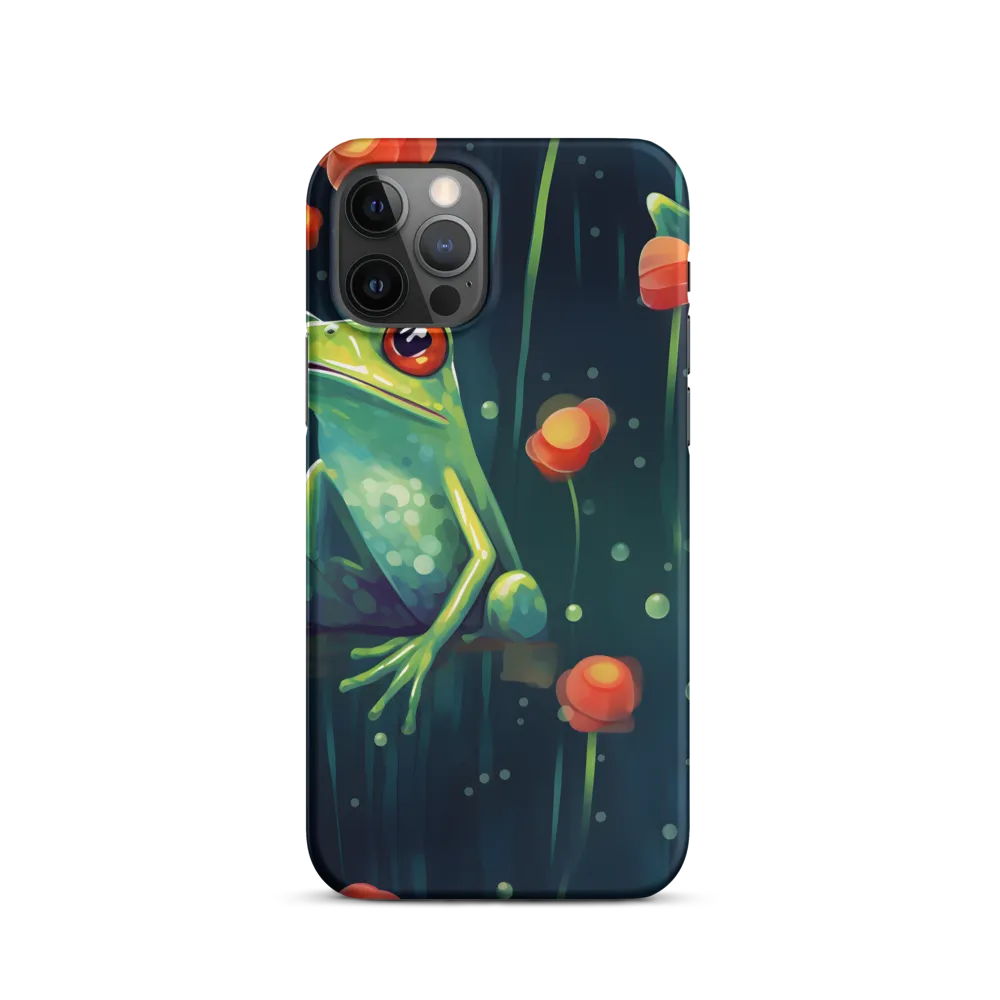 Playful Frogs in a Lush Pond