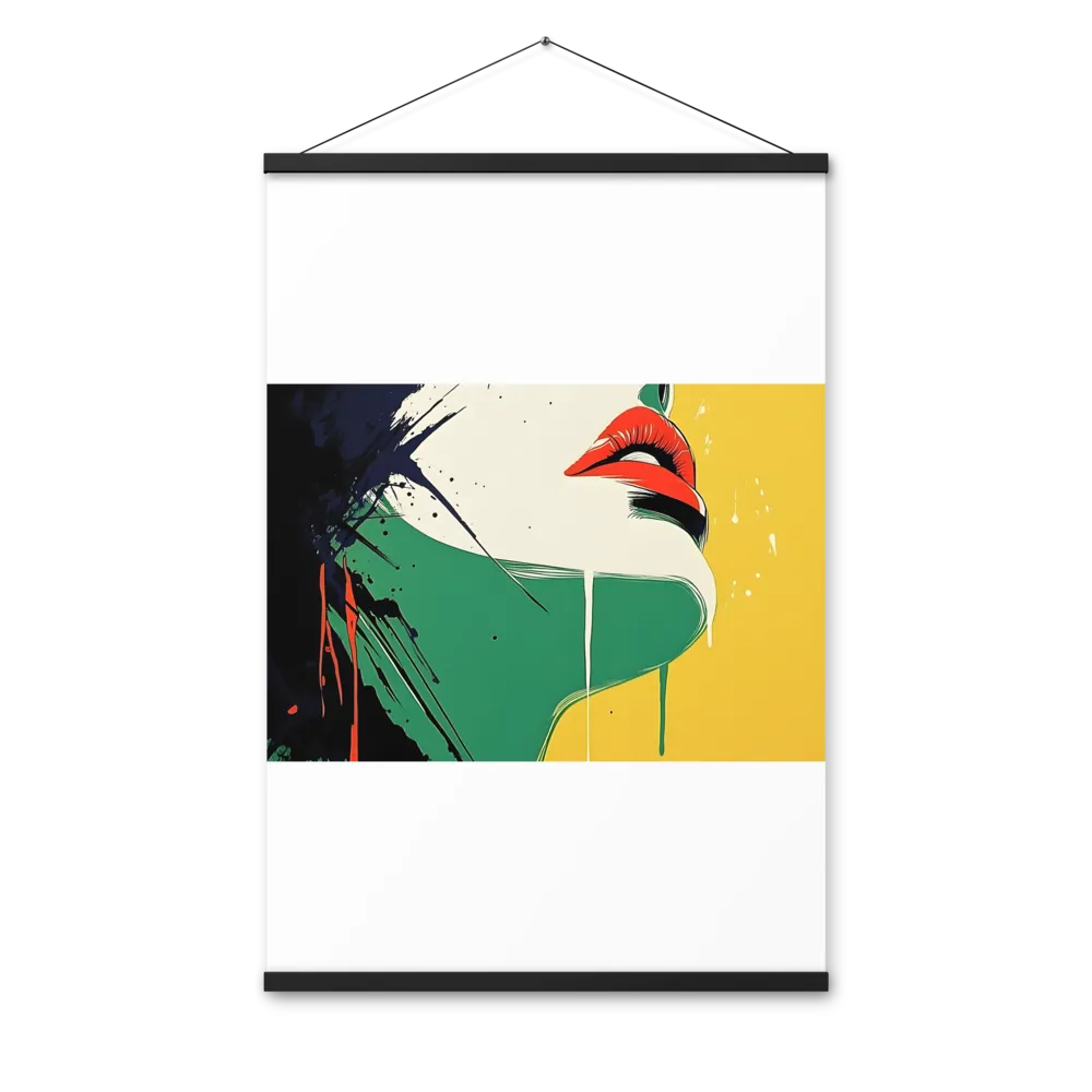 Bold Reflections: A Pop Art Portrait | Poster With Black Wood Hanger | 24″×36″