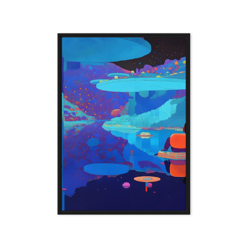 Reflections of Serenity | Canvas with Black Frame | 20″×28″