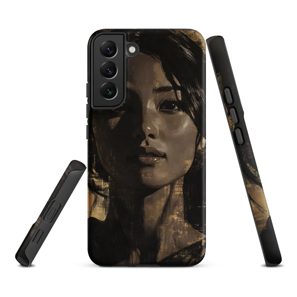 Golden Gaze: A Contemporary Portrait