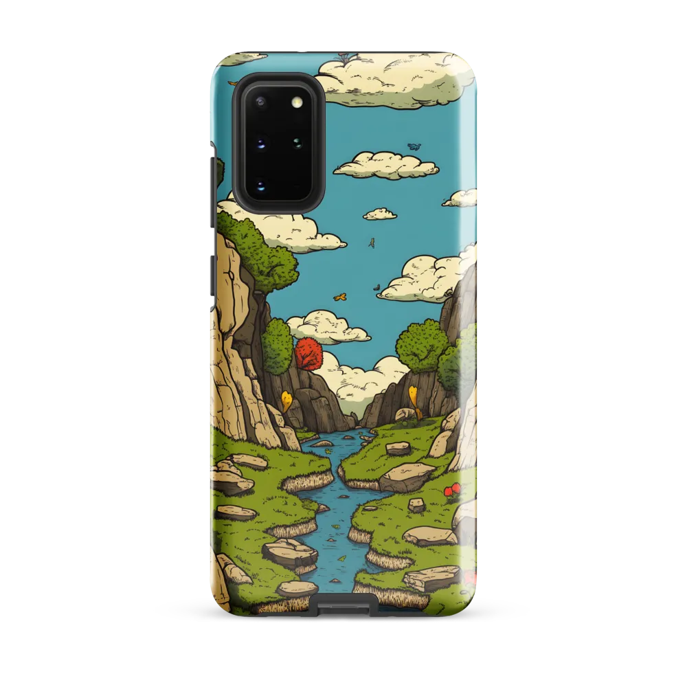 Whimsical Serenity: A Canyon Landscape