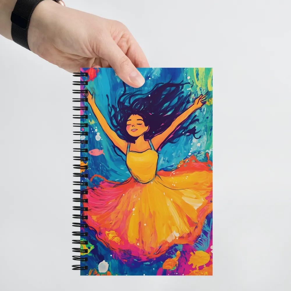 Dancing Through the Waves | Spiral Notebook