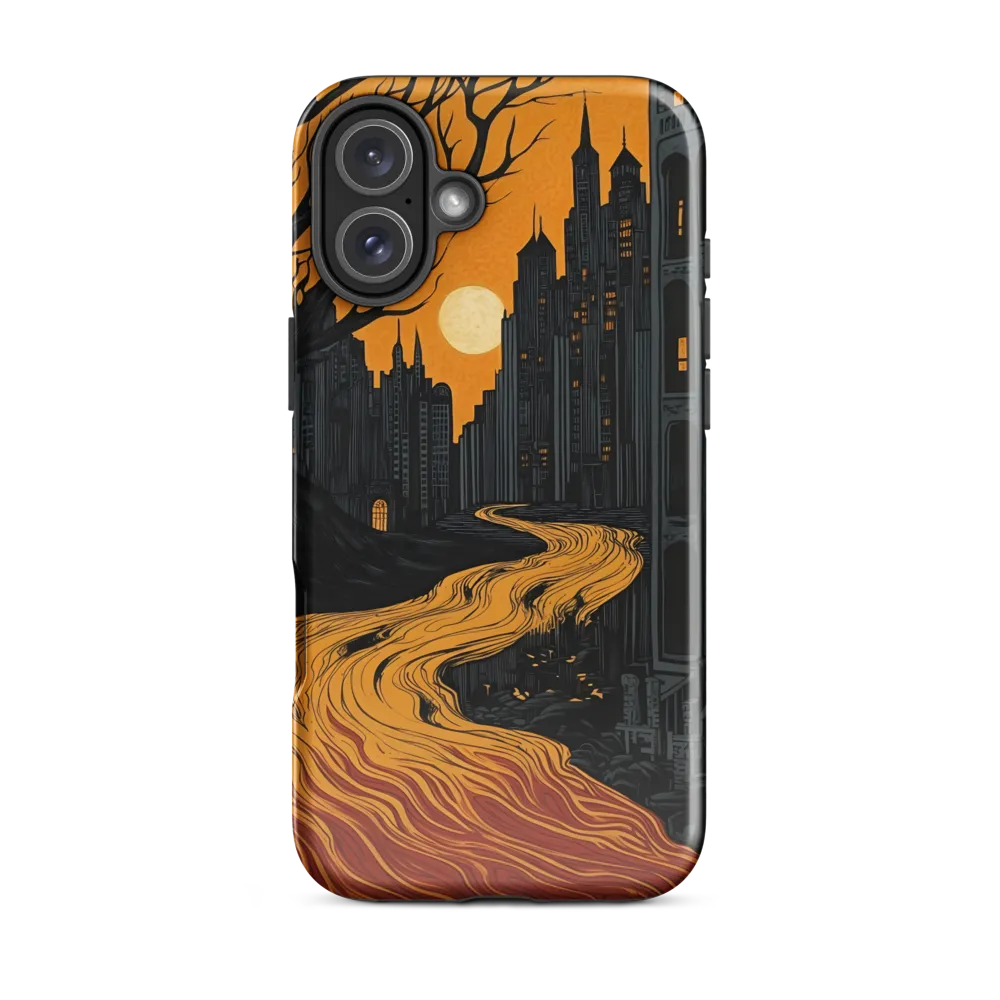 Eerie Cityscape: A Haunting Reflection