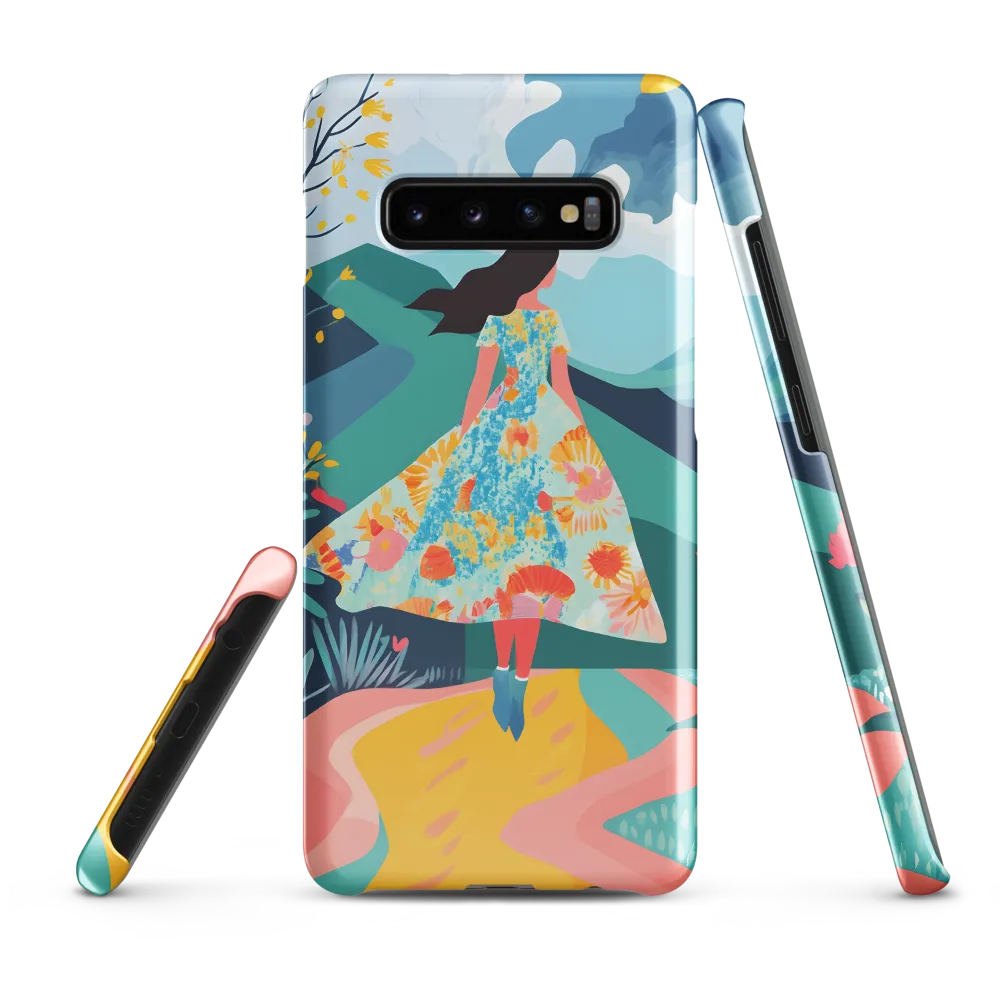 Walking into Colorful Serenity | Phone Case |  S10 Plus | Snap Case | Glossy