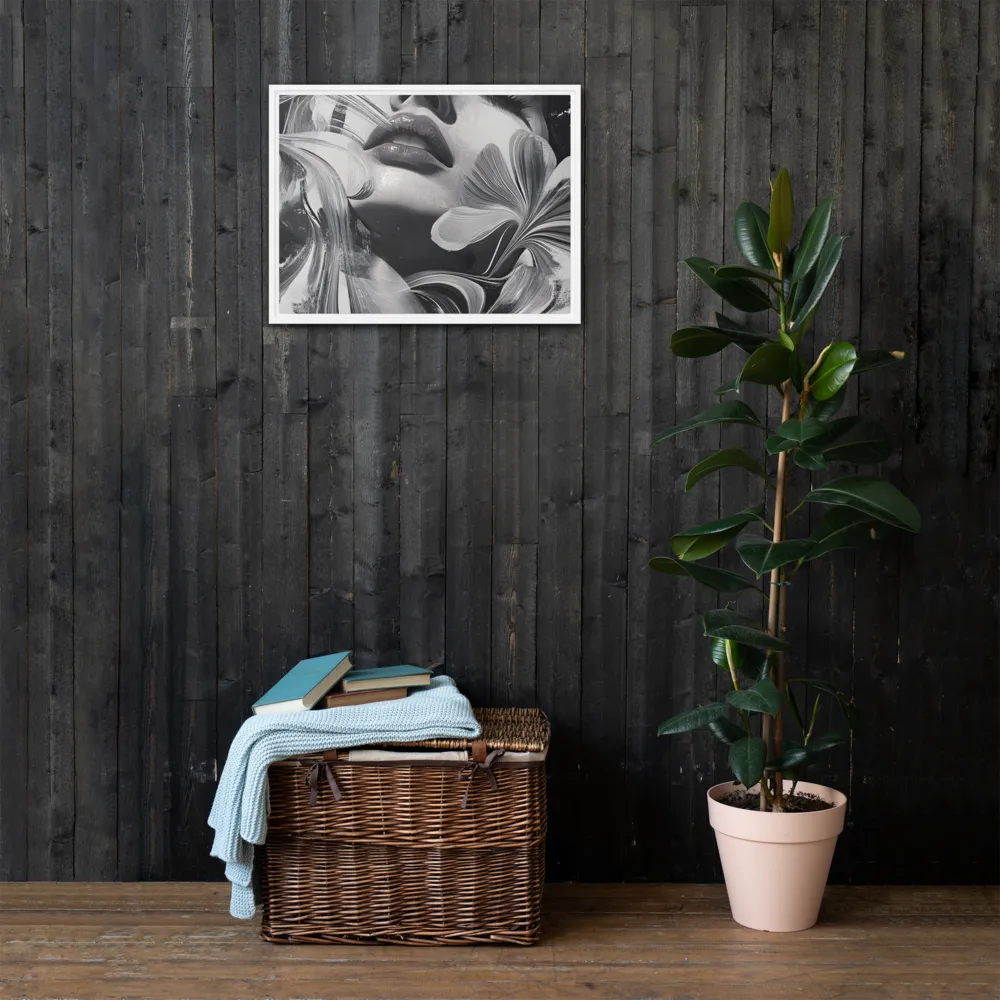 Harmony of Flows | Canvas with White Frame | 18″×24″