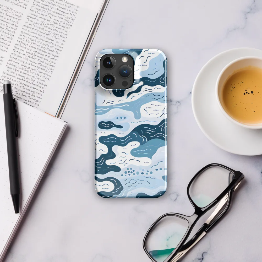 Flowing Waters: An Abstract Journey | Phone Case |  16 Pro Max | Snap Case | Glossy
