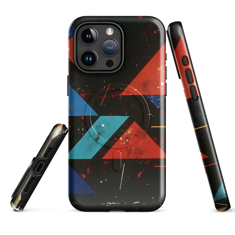 Dynamic Geometric Harmony | Phone Case |  15 Pro Max | MagSafe® Tough Case | Glossy