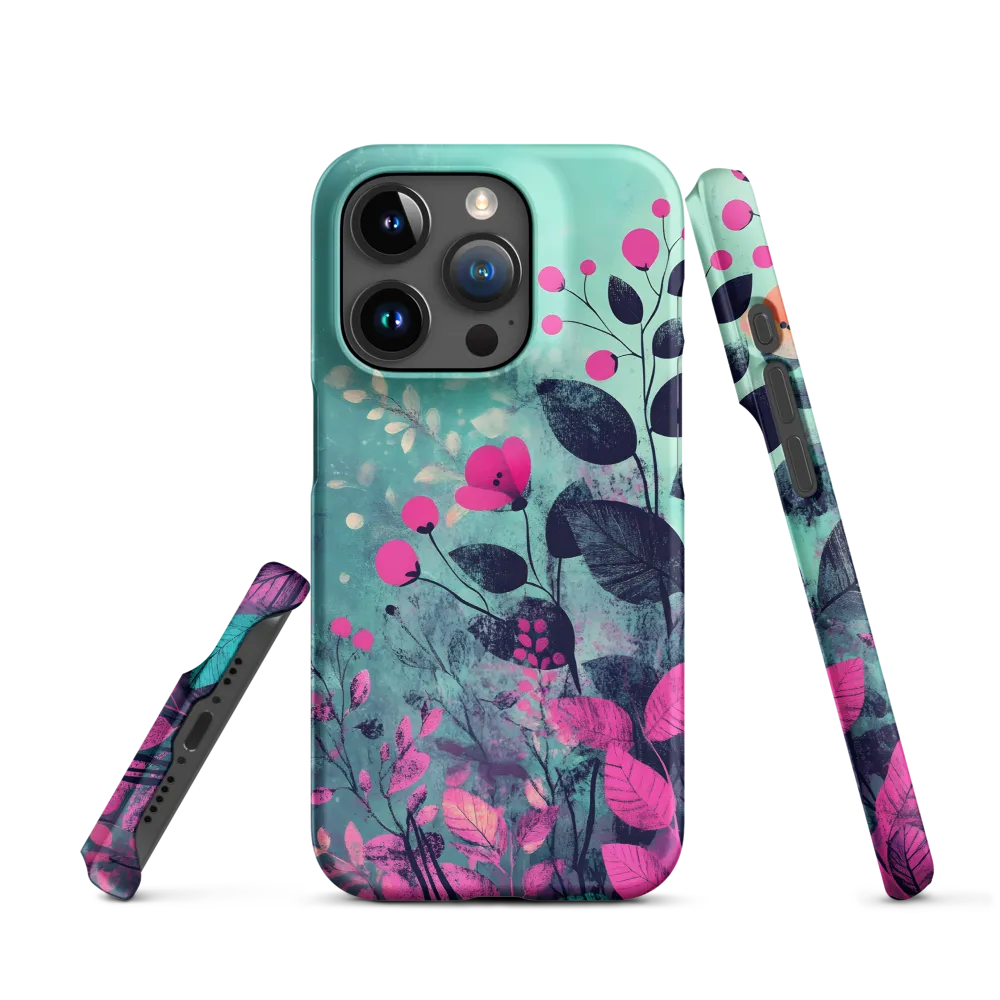 Whimsical Floral Harmony | Phone Case |  15 Pro | Snap Case | Matte
