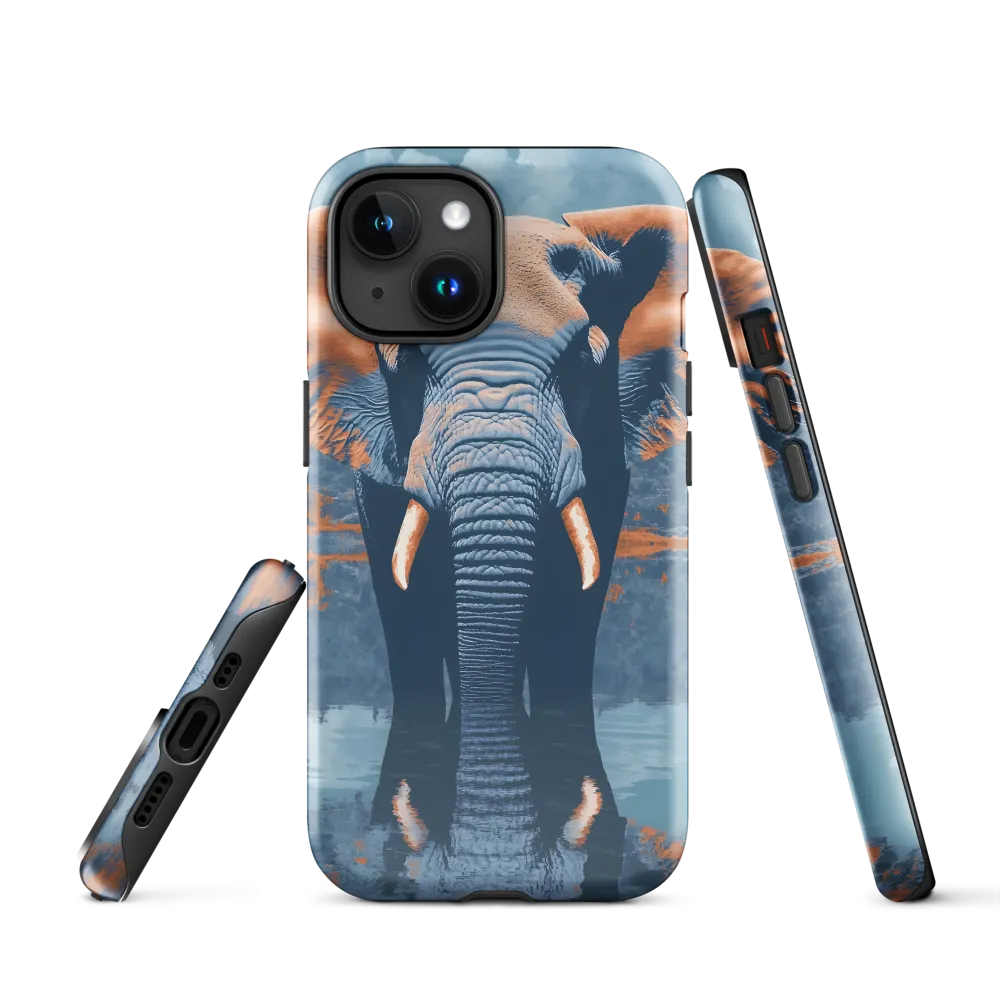 Majestic Reflection: The Elephant's Serenade