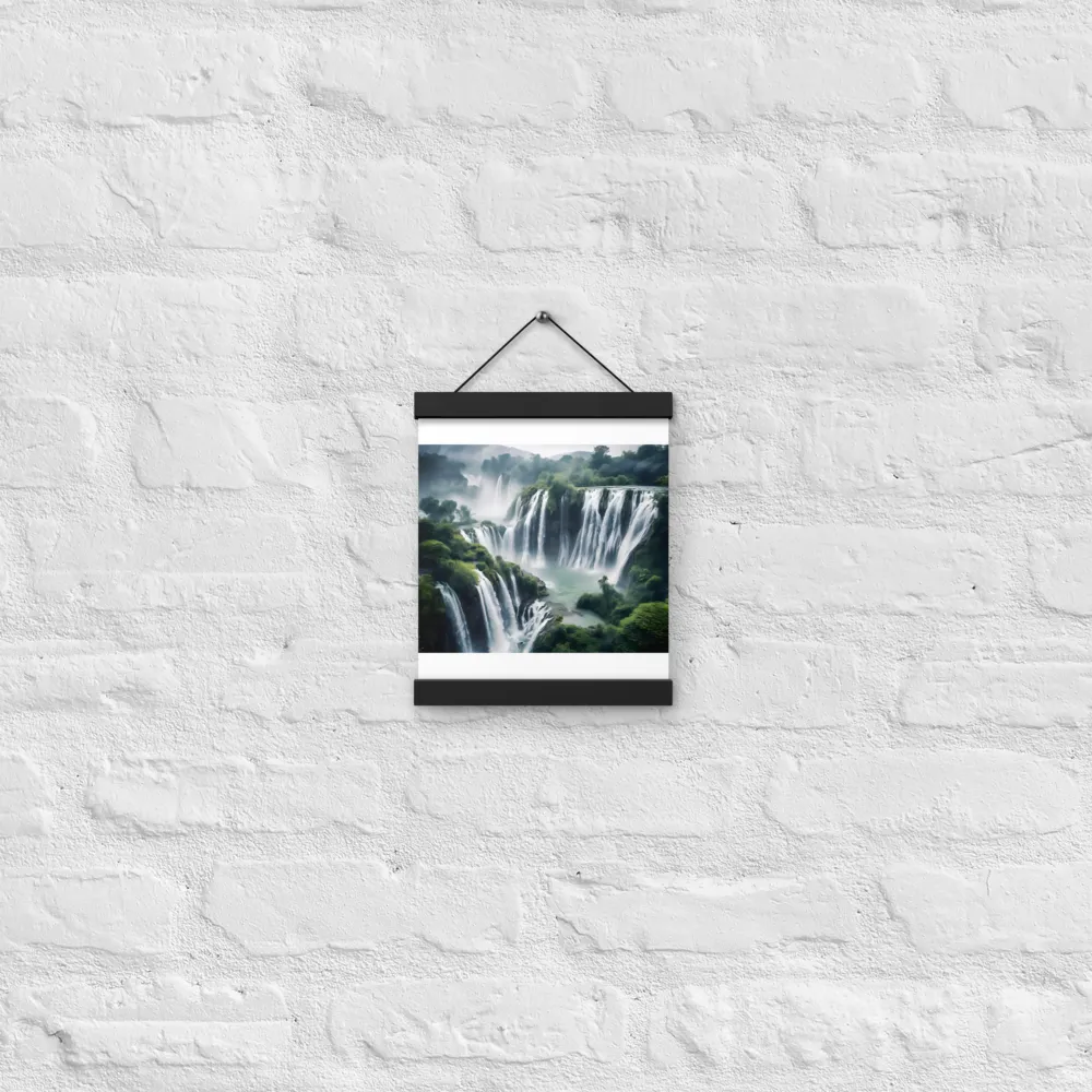 Whispers of the Cascades | Poster With Black Wood Hanger | 8″×10″