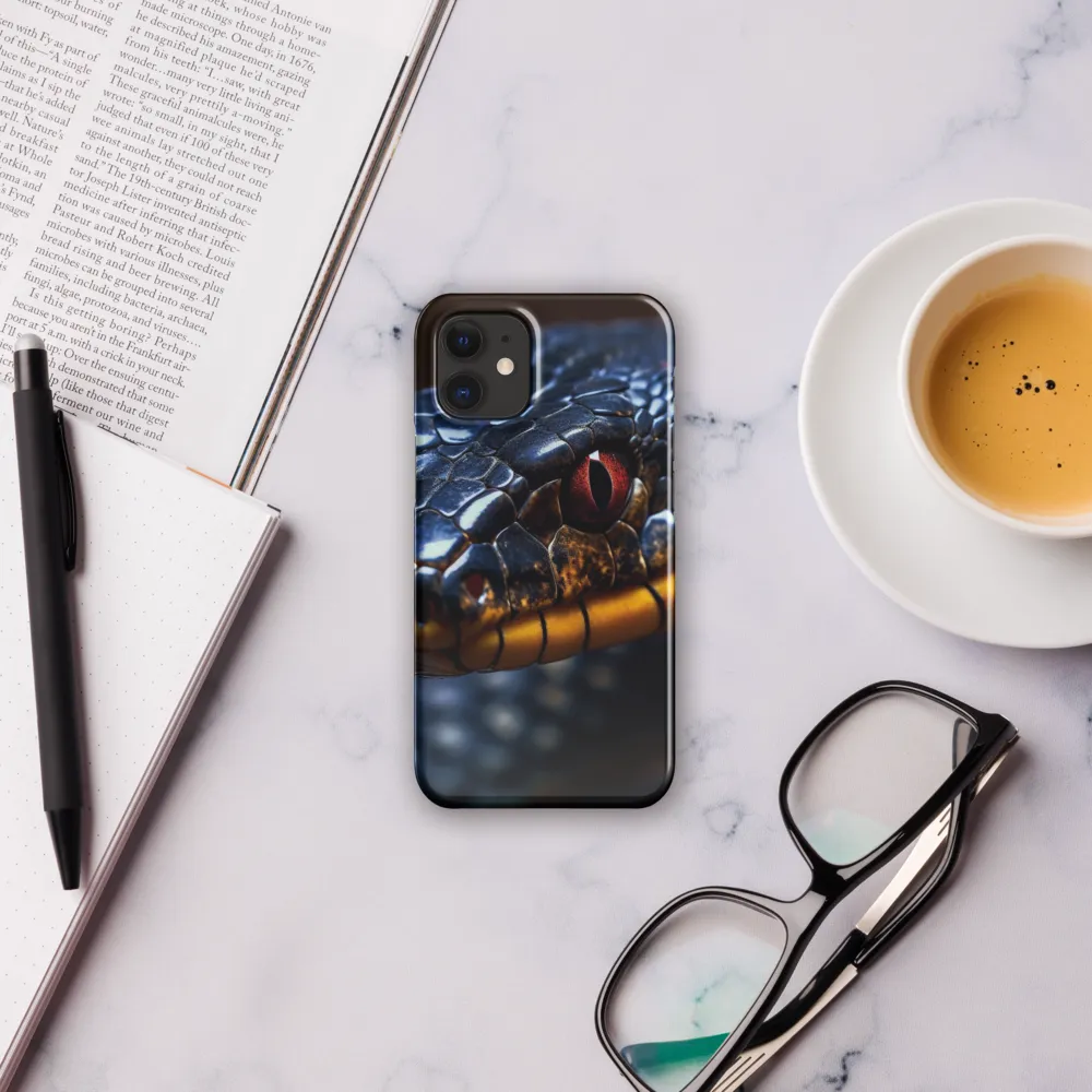 The Serpent's Gaze | Phone Case |  12 Mini | Snap Case | Glossy