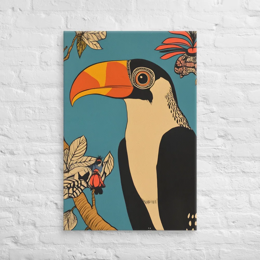 Tropical Majesty: The Toucan at Rest | Canvas | 24″×36″