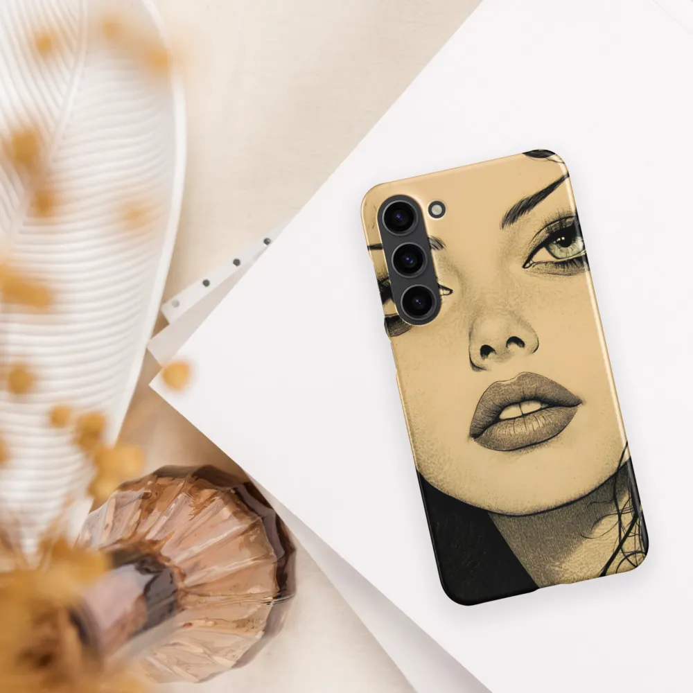 Enigmatic Gaze | Phone Case |  S23 Plus | Snap Case | Matte