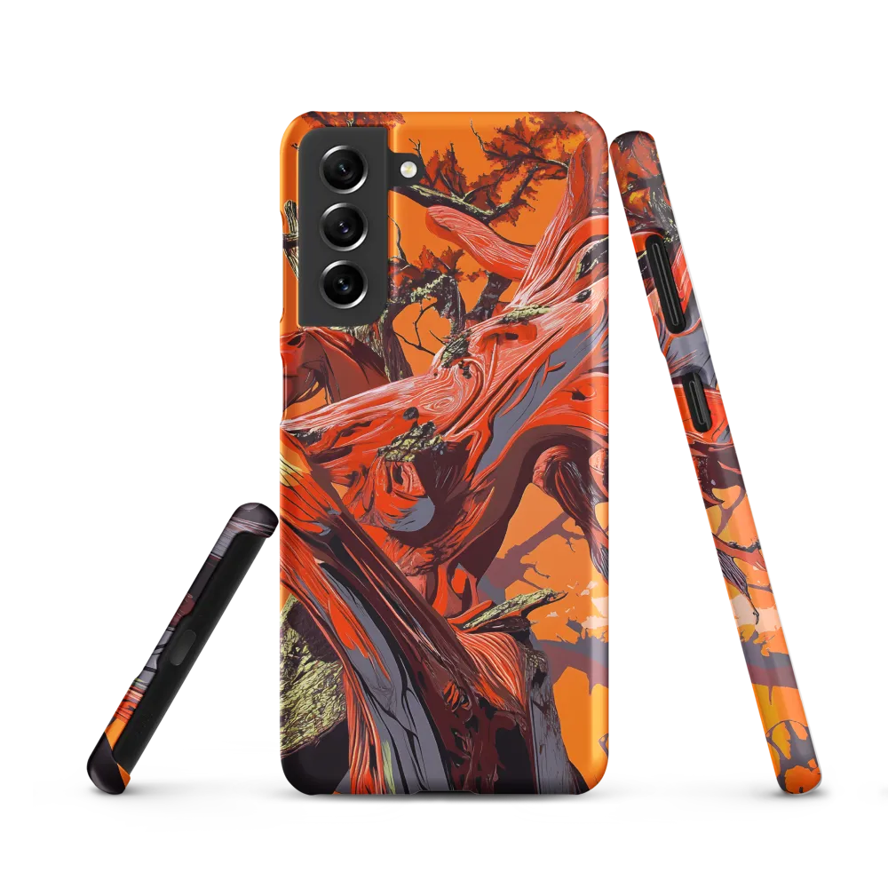 Life in Motion: An Abstract Tree | Phone Case |  S21 | Snap Case | Matte