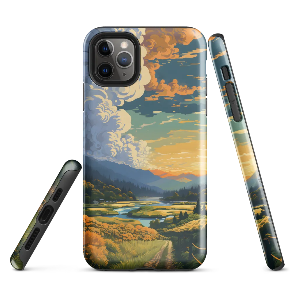 Tranquil Valley at Dusk | Phone Case |  11 Pro Max | Tough Case | Glossy