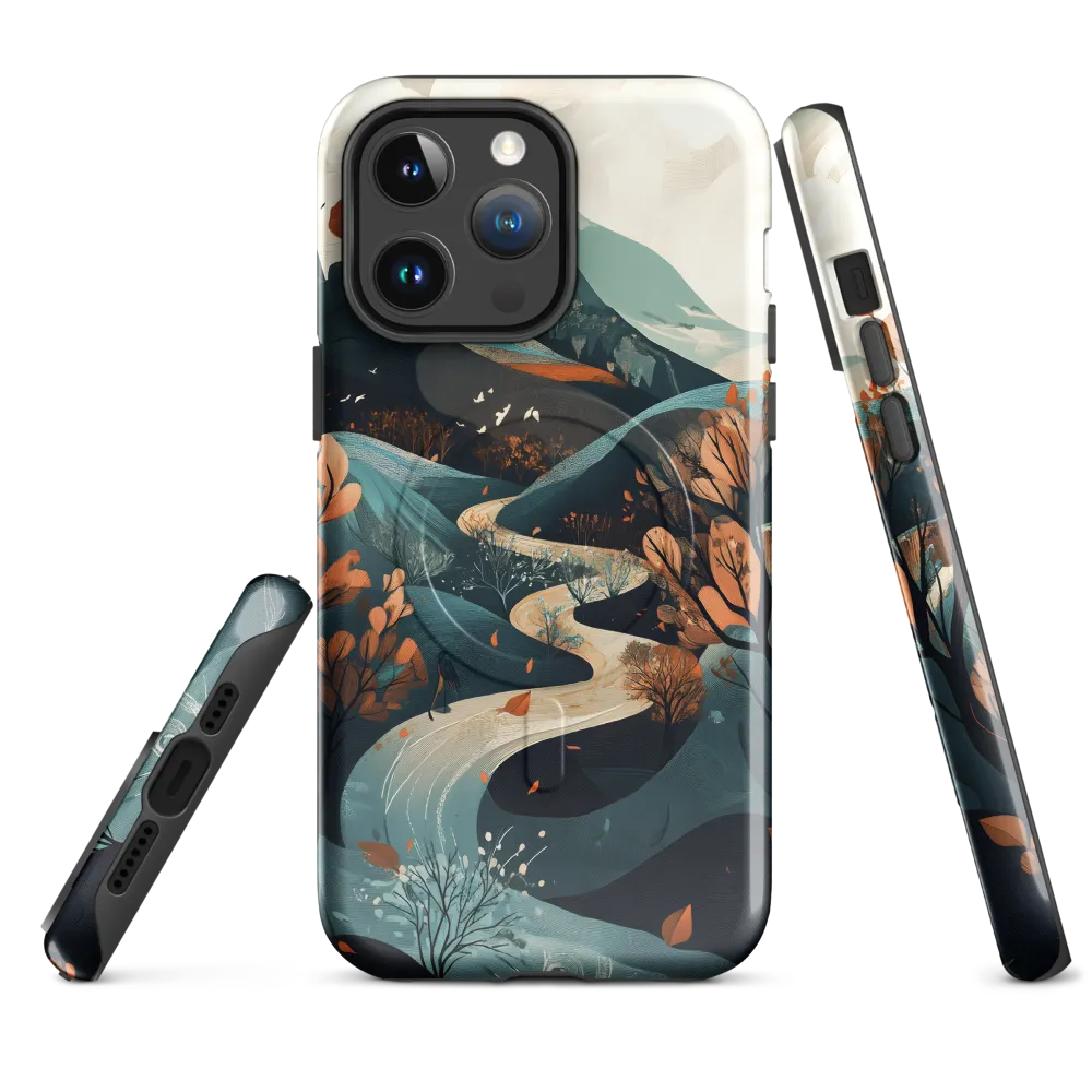 Whispers of Autumn: A Serene Journey | Phone Case |  14 Pro Max | MagSafe® Tough Case | Glossy