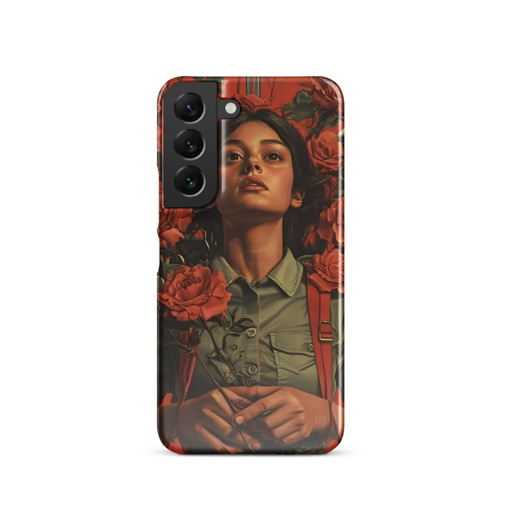 Harmony and Strength: A Portrait Among Roses