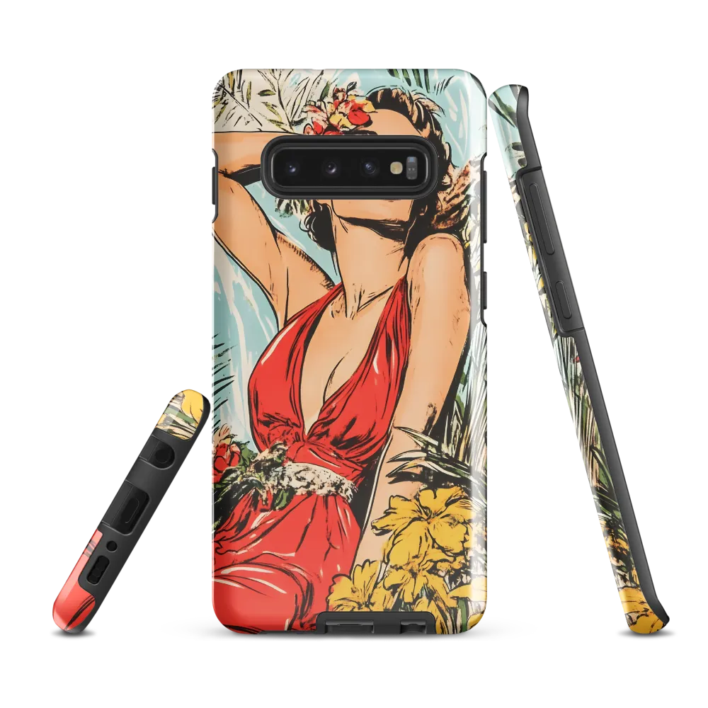 Tropical Allure | Phone Case |  S10 Plus | Tough Case | Glossy