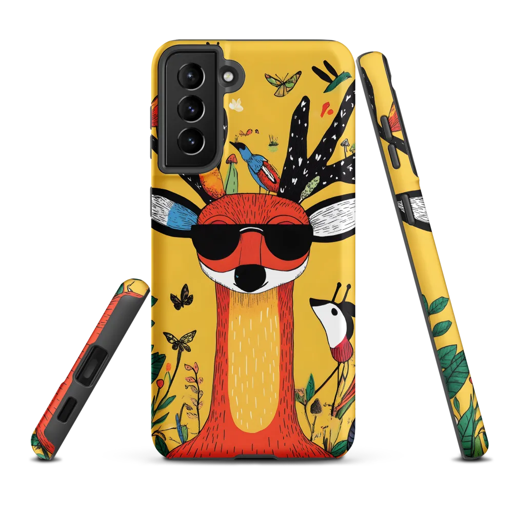 Playful Deer with Sunglasses