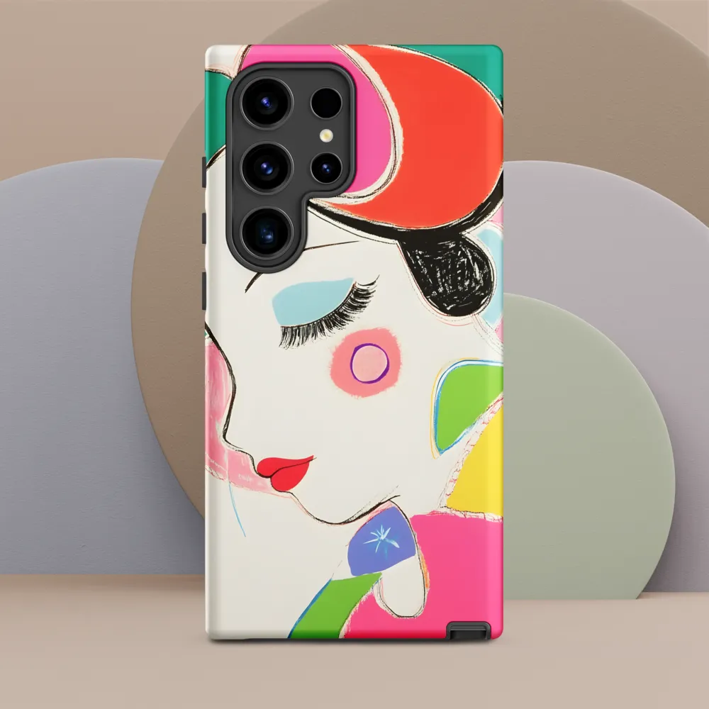 Whimsical Portrait in Colorful Abstraction