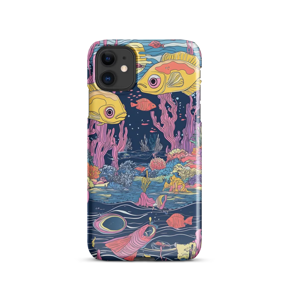 Underwater Dreamscape: A Playful Encounter | Phone Case |  11 | Snap Case | Glossy