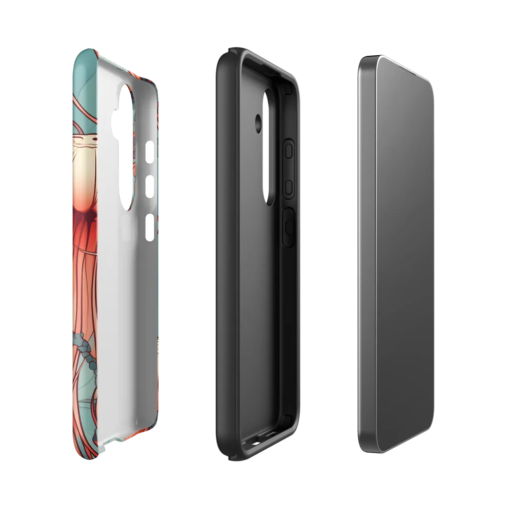 Ethereal Dance of Jellyfish | Phone Case |  S24 | Tough Case | Matte