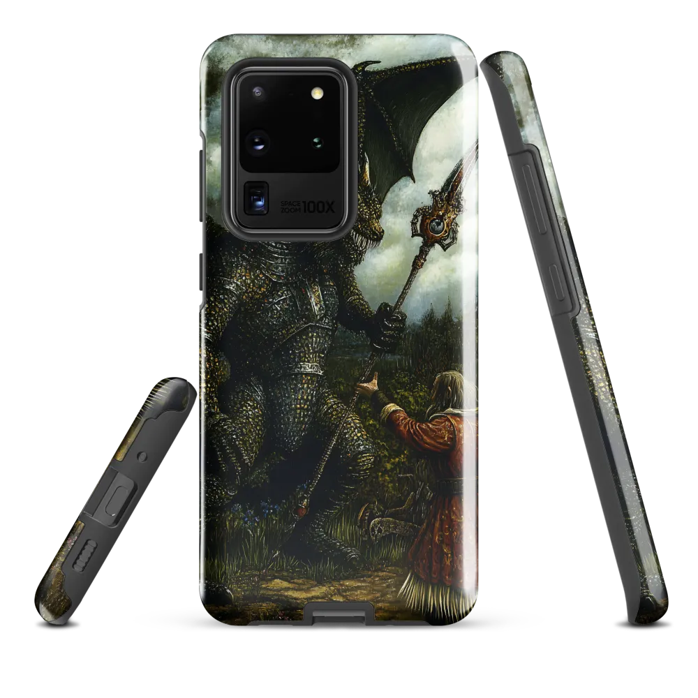 The Confrontation: Dragon vs. Wizard | Phone Case |  S20 Ultra | Tough Case | Glossy