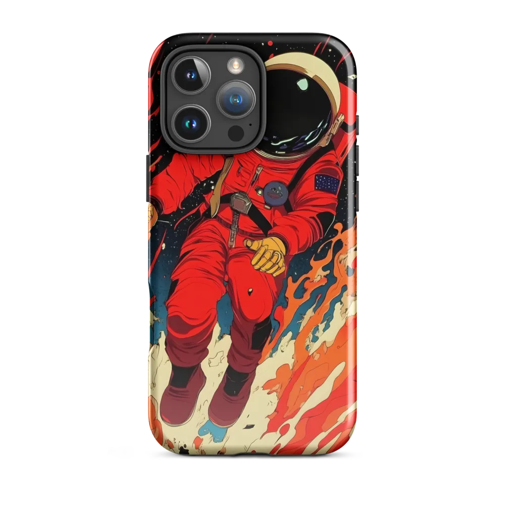 Cosmic Descent of the Astronaut | Phone Case |  16 Pro Max | Tough Case | Glossy