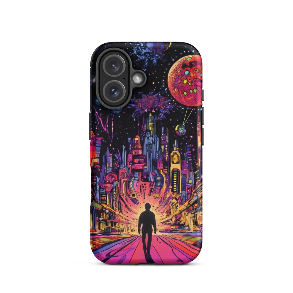 Journey into the Neon Cosmos | Phone Case