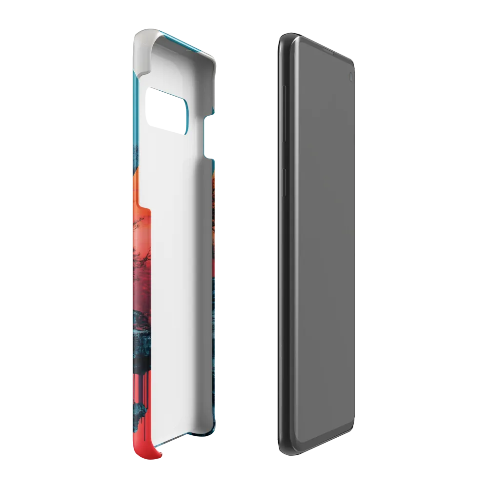 Ethereal Landscapes: A Dance of Color and Form | Phone Case |  S10 Plus | Snap Case | Glossy