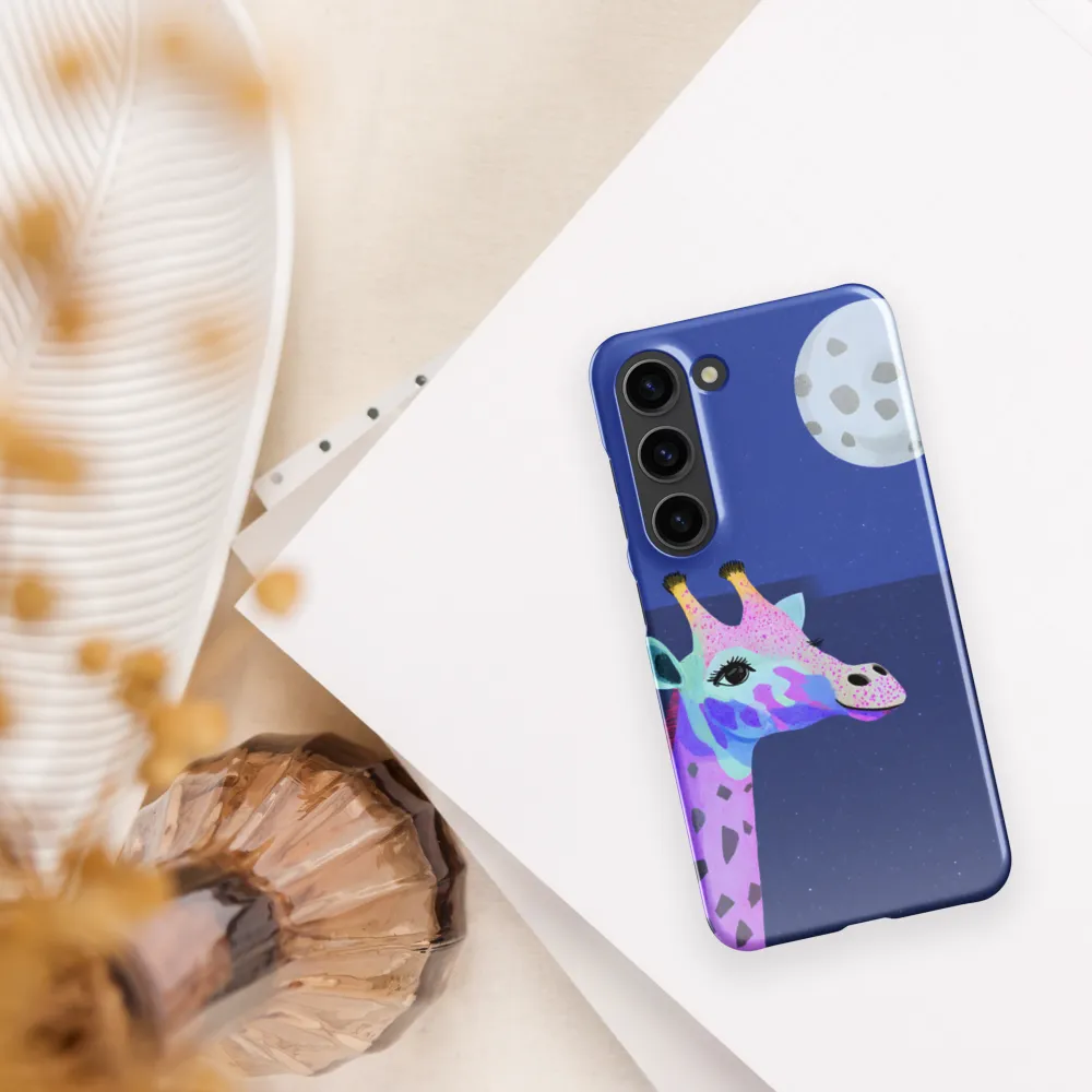 Whimsical Giraffe Under the Stars