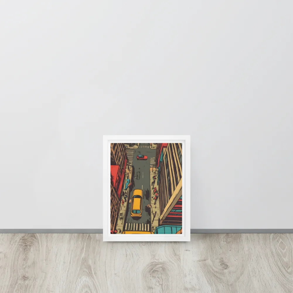 Urban Symphony | Canvas with White Frame | 8″×10″